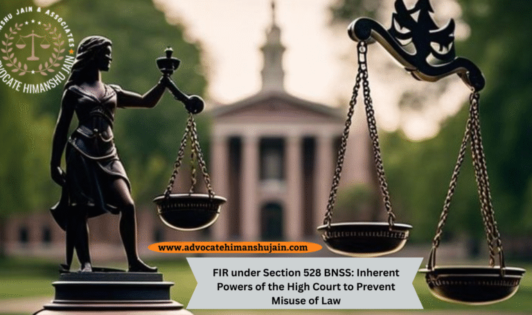 Quashing the FIR under Section 528 BNSS: Inherent Powers of the High Court to Prevent Misuse of Law