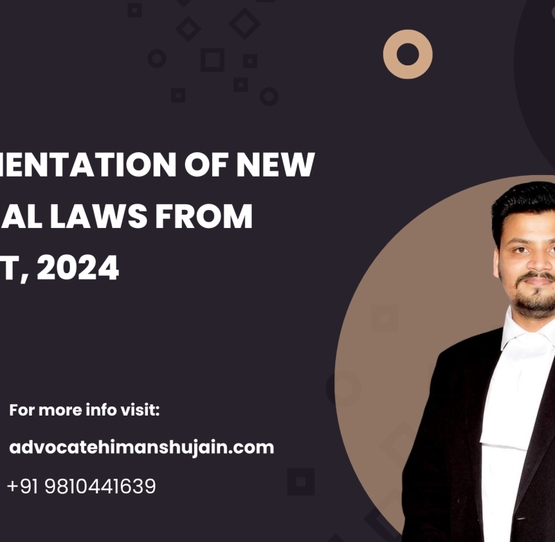 Implementation of New Criminal Laws from July 1st, 2024